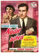 Nadie lo sabr&aacute; - Spanish Movie Poster (xs thumbnail)