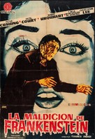 The Curse of Frankenstein - Spanish Movie Poster (xs thumbnail)