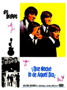A Hard Day's Night - Spanish Movie Poster (xs thumbnail)