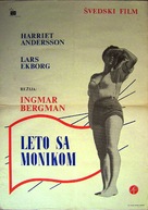 Sommaren med Monika - Yugoslav Movie Poster (xs thumbnail)