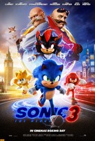 Sonic the Hedgehog 3 - Australian Movie Poster (xs thumbnail)