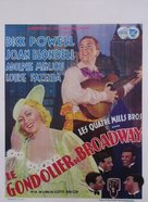 Broadway Gondolier - Belgian Movie Poster (xs thumbnail)