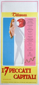 Les sept p&eacute;ch&eacute;s capitaux - Italian Movie Poster (xs thumbnail)