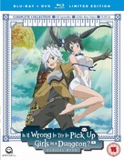 &quot;Dungeon ni Deai wo Motomeru no wa Machigatteiru Darou ka&quot; - British Blu-Ray movie cover (xs thumbnail)