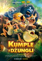 Les As de la Jungle - Polish Movie Poster (xs thumbnail)