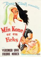 I Married a Witch - Danish Movie Poster (xs thumbnail)