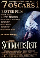 Schindler&#039;s List - German Movie Poster (xs thumbnail)