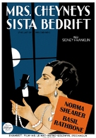The Last of Mrs. Cheyney - Swedish poster (xs thumbnail)
