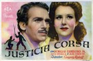 The Corsican Brothers - Spanish Movie Poster (xs thumbnail)