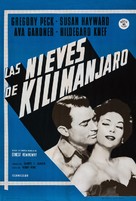 The Snows of Kilimanjaro - Spanish Movie Poster (xs thumbnail)