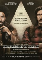 BlacKkKlansman - Spanish Movie Poster (xs thumbnail)