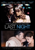 Last Night - German Movie Poster (xs thumbnail)