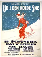Ud i den kolde sne Poster