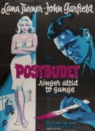 The Postman Always Rings Twice - Danish Movie Poster (xs thumbnail)