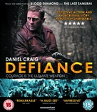 Defiance - British Blu-Ray movie cover (xs thumbnail)