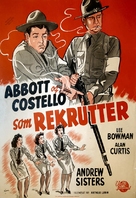Buck Privates - Danish Movie Poster (xs thumbnail)
