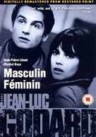 Masculin, f&eacute;minin: 15 faits pr&eacute;cis - British DVD movie cover (xs thumbnail)