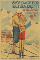 Syv dager for Elisabeth - Norwegian Movie Poster (xs thumbnail)
