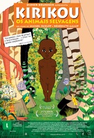 Kirikou et les b&ecirc;tes sauvages - Brazilian Movie Poster (xs thumbnail)