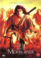 The Last of the Mohicans - Danish DVD movie cover (xs thumbnail)