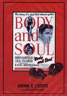 Body and Soul - Italian DVD movie cover (xs thumbnail)