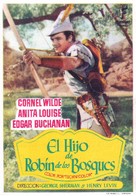 The Bandit of Sherwood Forest - Spanish Movie Poster (xs thumbnail)