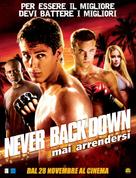 Never Back Down - Italian Movie Poster (xs thumbnail)