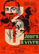 Trois jours &agrave; vivre - French Movie Poster (xs thumbnail)