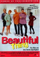 Beautiful Thing - Danish Movie Poster (xs thumbnail)