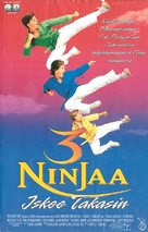 3 Ninjas Kick Back - Finnish VHS movie cover (xs thumbnail)