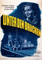 Unter den Br&uuml;cken - German Movie Poster (xs thumbnail)