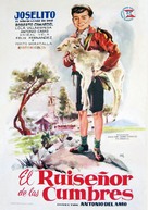 El ruise&ntilde;or de las cumbres - Spanish Movie Poster (xs thumbnail)