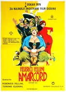 Amarcord - Yugoslav Movie Poster (xs thumbnail)