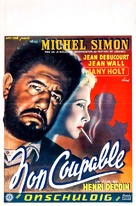 Non coupable - Belgian Movie Poster (xs thumbnail)