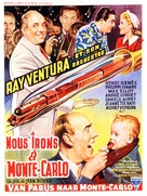 Nous irons &agrave; Monte Carlo - Belgian Movie Poster (xs thumbnail)