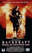 Backdraft - German VHS movie cover (xs thumbnail)