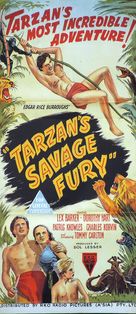 Tarzan&#039;s Savage Fury - Australian Movie Poster (xs thumbnail)