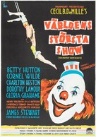 The Greatest Show on Earth - Swedish Movie Poster (xs thumbnail)