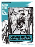 Ride the High Country - French Movie Poster (xs thumbnail)