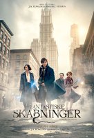 Fantastic Beasts and Where to Find Them - Danish Movie Poster (xs thumbnail)