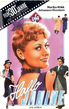 Hallo Janine! - German VHS movie cover (xs thumbnail)
