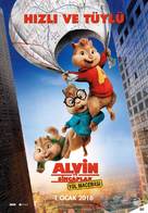 Alvin and the Chipmunks: The Road Chip - Turkish Movie Poster (xs thumbnail)
