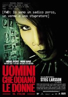 M&auml;n som hatar kvinnor - Italian Movie Poster (xs thumbnail)