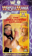 WrestleMania V - British VHS movie cover (xs thumbnail)