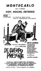 De cuerpo presente - Spanish poster (xs thumbnail)