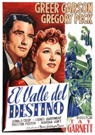 The Valley of Decision - Spanish Movie Poster (xs thumbnail)