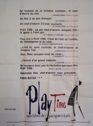 Play Time - French Movie Poster (xs thumbnail)