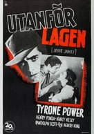 Jesse James - Swedish Movie Poster (xs thumbnail)