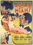 Moon Over Miami - French Movie Poster (xs thumbnail)