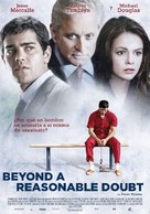 Beyond a Reasonable Doubt - Spanish Movie Poster (xs thumbnail)